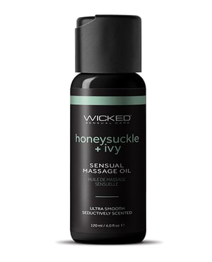 Wicked Sensual Care Honeysuckle and Ivy Massage Oil – 4 oz Bottle by Wicked Sensual Care product image