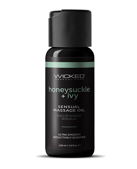 Wicked Sensual Care Honeysuckle and Ivy Massage Oil – 4 oz Bottle by Wicked Sensual Care product image