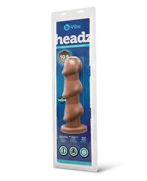 b-Vibe Headz 10.5″ Multi-Bulb Dildo w/Flared Base by b-vibe product image