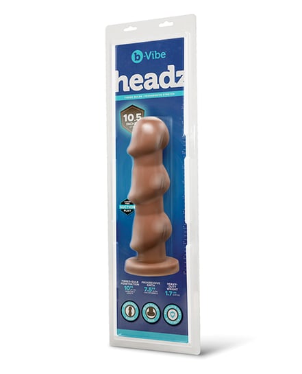 b-Vibe Headz 10.5″ Multi-Bulb Dildo w/Flared Base by b-vibe product image