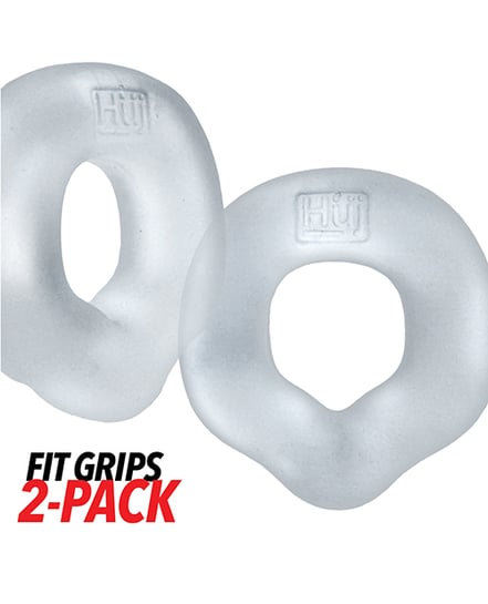 Hunky Junk Fit Grips 2 Pack Ergo-Fit Cockrings – Clear by Hunky Junk product image