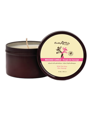 Earthly Body at Night Candle – Wild Pink Rose 6 oz by Earthly Body product image
