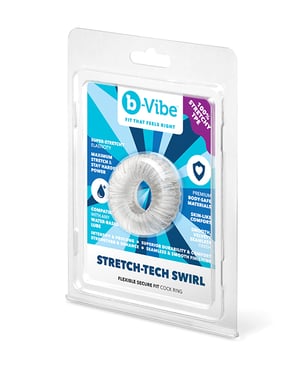 b-Vibe Stretch-Tech Ultra Stretchy Cock Ring by b-vibe product image
