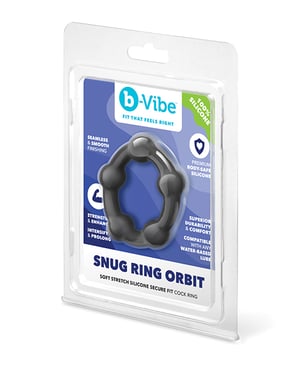 b-Vibe Sung Ring Orbit Nubby Sung Fit Silicone Cock Ring by b-vibe product image