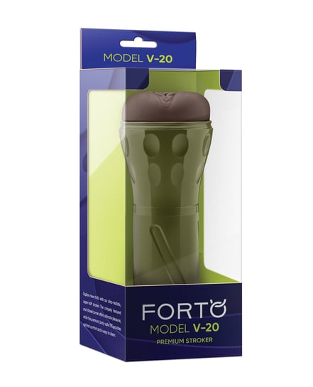 Forto Model V-20 Hard-Side Vagina Masturbator – Brown by Forto product image