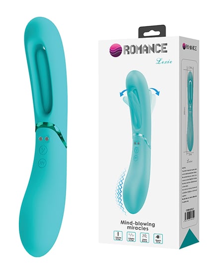 Pretty Love Romance Lexie Flapping Vibe – Aqua by Pretty Love product image