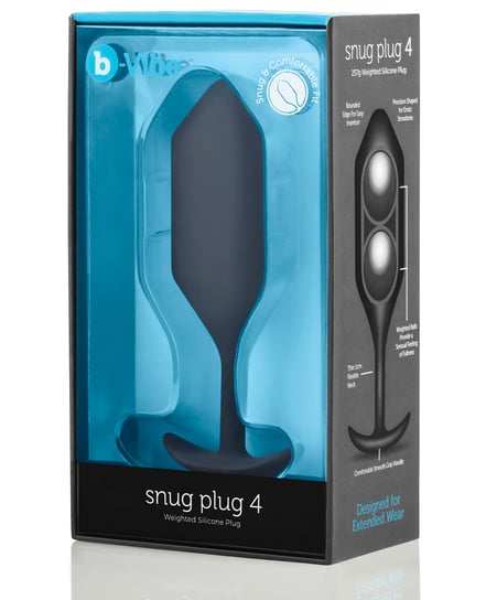 b-Vibe Weighted Snug Plug 4 – 256 g Black by b-vibe product image