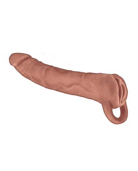 The Great Extender 2 in 1 8" Extender & Masturbator - Brown