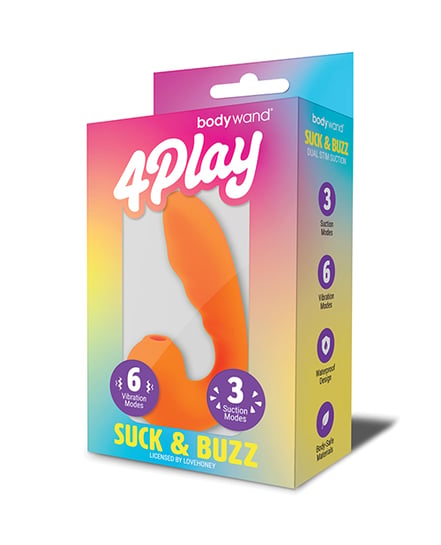 Bodywand 4 Play Suck and Buzz – Orange by Bodywand product image