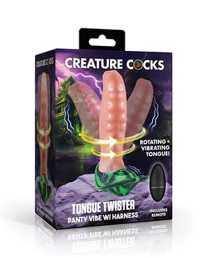 Creature Cocks Tongue Lasher Panty Vibe w/Harness by Creature Cocks product image