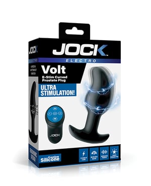 Curve Toys Jock Electro Volt E-Stim Curved Prostate Plug by Curve Toys product image