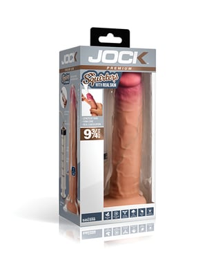 Curve Toys Jock Real Skin 9.5″ Ejaculating Silicone Dildo by Curve Toys product image