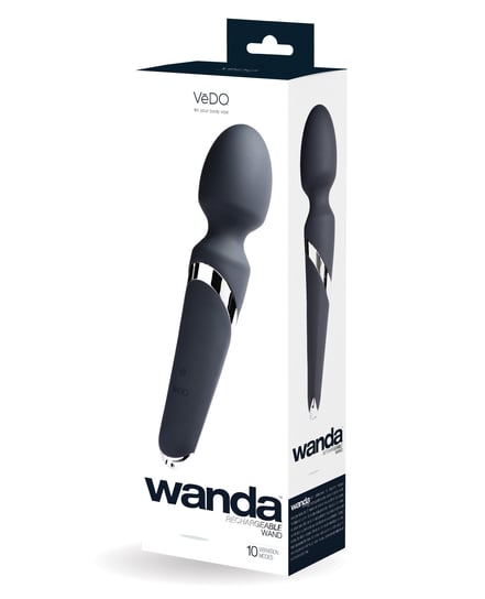VeDO Wanda Rechargeable Wand – Just Black by Vedo product image