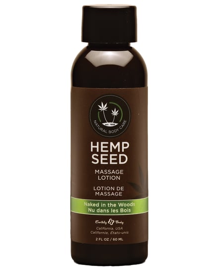 Earthly Body Hemp Seed Massage Lotion – 2 oz Naked in the Woods by Earthly Body product image