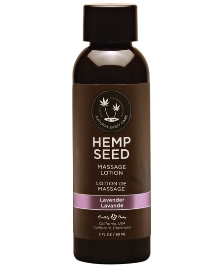 Earthly Body Hemp Seed Massage Lotion – 2 oz Lavender by Earthly Body product image