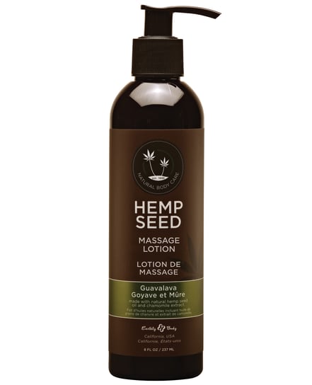 Earthly Body Hemp Seed Massage Lotion – 8 oz Guavalava by Earthly Body product image