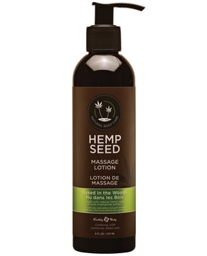 Earthly Body Hemp Seed Massage Lotion – 8 oz Naked in the Woods by Earthly Body product image