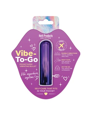 Vibe To Go 3″ Personal Mini Vibe – Purple by Hott Products product image