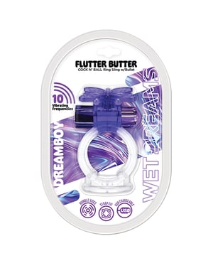 Wet Dreams Dream Boy Flutter Butter w/Bullet – Purple by Hott Products product image