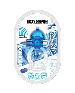 Wet Dreams Dream Boy Dizzy Dolphin w/Bullet – Blue by Hott Products product image