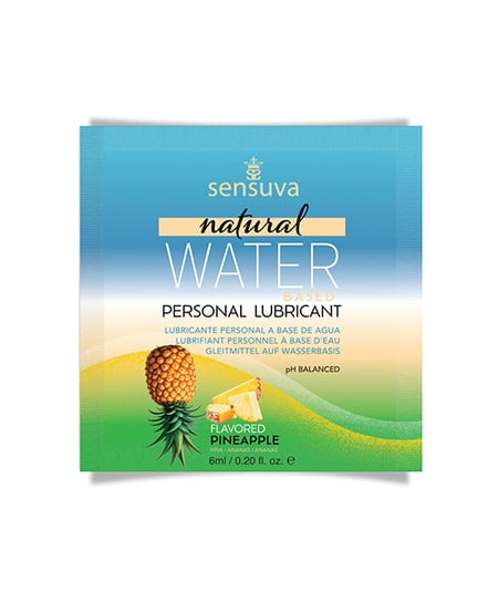 Sensuva Natural Water Based Personal Lubricant Single Packet – Pineapple by Sensuva product image