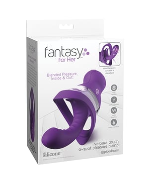 Fantasy For Her Veloura Touch G-Spot Pleasure Pump – Purple by Sportsheets product image