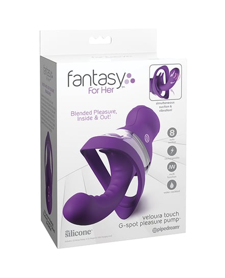 Fantasy For Her Veloura Touch G-Spot Pleasure Pump – Purple by Sportsheets product image