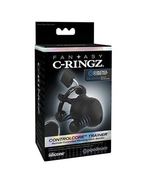 Fantasy C-Ringz Control Core Trainer Remote Controlled Vibrating Cock Blocker – Black by Pipedream Products product image