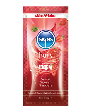 Skins Water Based Lubricant – 5 ml Foil Strawberry by Creative conceptions product image