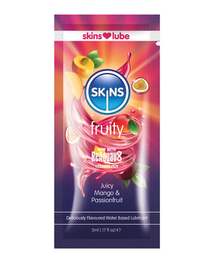 Skins Water Based Lubricant – 5 ml Foil Mango & Passionfruit by Creative conceptions product image