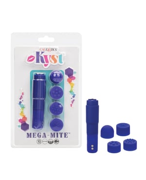 Kyst Mega-Mite Stimulator w/Interchangeable Tips – Purple by CalExotics product image