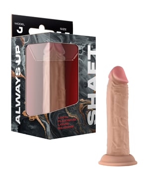Shaft Model J Flexskin Liquid Silicone 5.5″ Dong – Pine – Ivory by Shaft product image