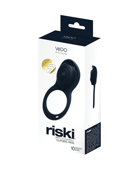VeDO Riski Rechargeable Clitoral Vibe For Couples – Black by Vedo product image