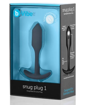b-Vibe Weighted Snug Plug 1 – 55 g Black by b-vibe product image