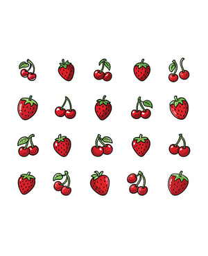 Neva Nude CherryBerry Pop Hydrocolloid Acne Pimple Stickers SpotStix – Red O/S by Neva nude product image