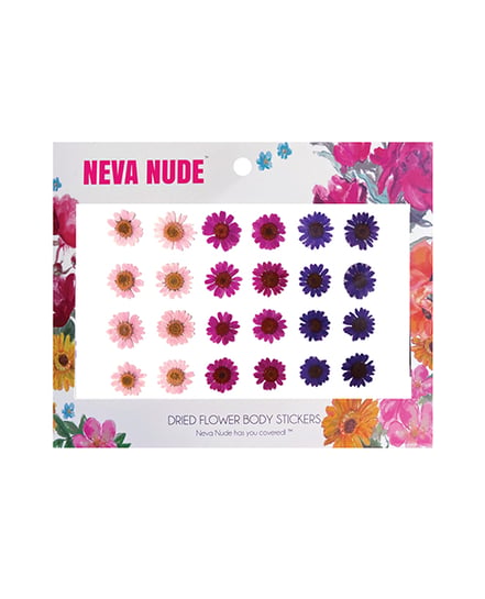 Neva Nude Garden Goddess Real Dried Pressed Flower Face & Body Stickers - Multicolor O/S