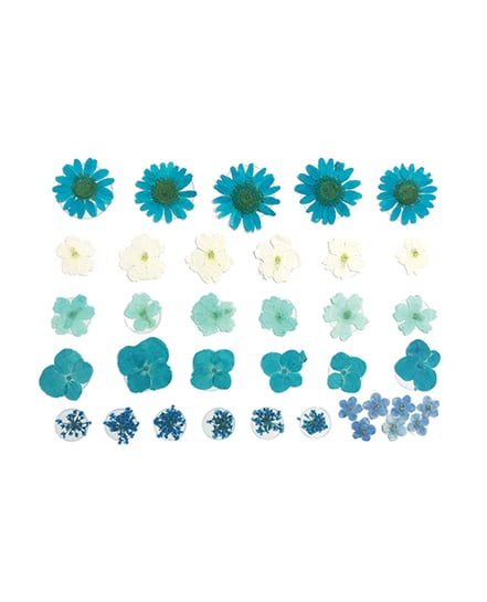 Neva Nude Spring Fling Real Dried Pressed Flower Body Stickers – Blue O/S by Neva nude product image