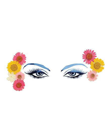 Neva Nude Indio Empress Real Dried Pressed Flower Face Stickers – Yellow O/S by Neva nude product image