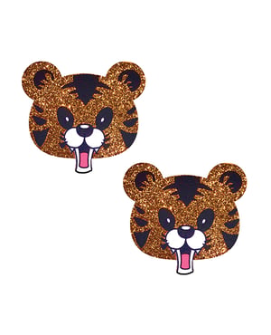 Neva Nude Tones The Tiger Glitter Nipztix Pasties – Multicolor O/S by Neva nude product image