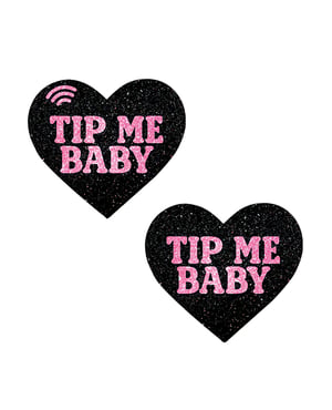 Neva Nude Pink Tip Me Baby Heart Smart NFC Pasties Tap to Tip – O/S by Neva nude product image