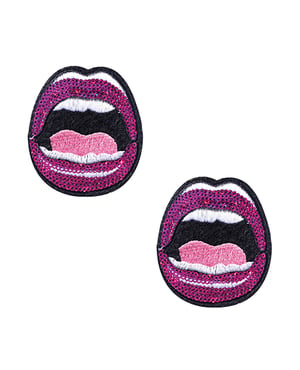 Neva Nude Sexy Mouth Sequin Nifty Nipztix 2 Wears – Multicolor O/S by Neva nude product image