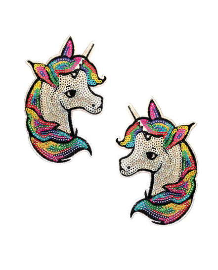 Neva Nude Sequin Unicorn Nifty Nipztix Pasties 2 Wears – Multicolor O/S by Neva nude product image