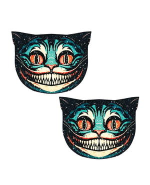 Neva Nude Alice Down the Rabbit Hole Cheshire Cat Glitter Pasties – Multicolor O/S by Neva nude product image