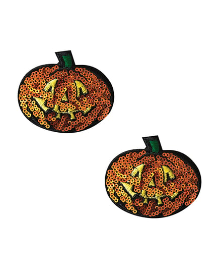 Neva Nude Pumpkin Sequin Pasties – Orange O/S by Neva nude product image