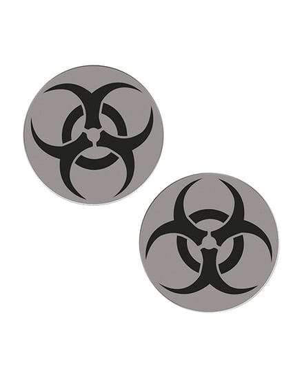 Neva Nude Biohazard Toxic Reflective Glitter Pasties – Black O/S by Neva nude product image