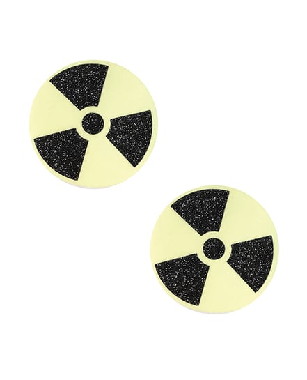Neva Nude Radioactive Glitter Pasties – Yellow/Black O/S by Neva nude product image