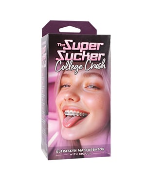 The Super Sucker College Crush ULTRASKYN Masturbator w/Braces by Doc Johnson product image