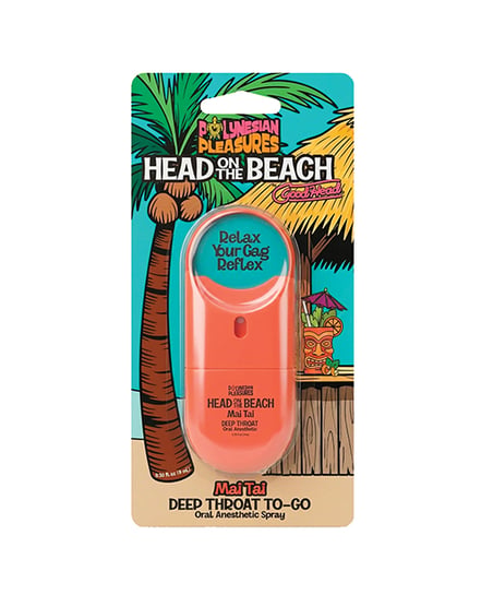 Polynesian Pleasures Head on The Beach by GoodHead Deep Throat Spray To-Go – .30 oz Mai Tai by Doc Johnson product image