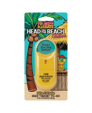 Polynesian Pleasures Head on The Beach by GoodHead Deep Throat Spray To-Go – .30 oz Pia Colada by Doc Johnson product image