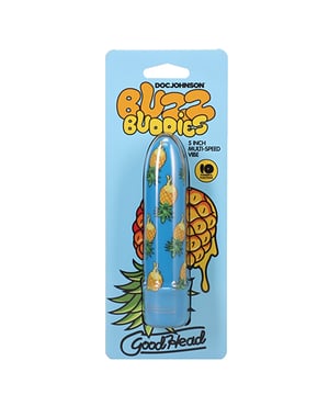 GoodHead Buzz Buddies 5″ Multi-Speed Vibe – Pineapple by GoodHead product image